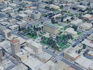 Fresno City, CA, USA (2024) 3D Model preview