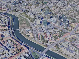 Vilnius City, Lithuania (2023) 3D Model preview