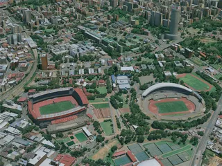 Johannesburg City, South Africa (2024) 3D Model preview