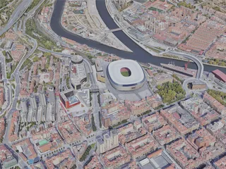 Bilbao City, Spain (2022) 3D Model preview