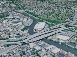 New York City, The Bronx, USA (2024) 3D Model preview