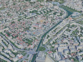 Bucharest City, Romania (2023) 3D Model preview