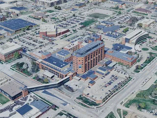 Cedar Rapids City, USA (2024) 3D Model preview