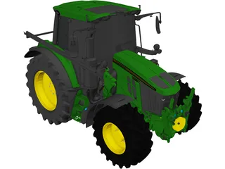 John Deere 6M Series 3D Model preview