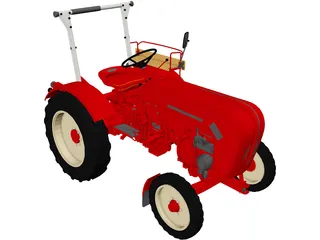 Porsche Diesel Junior 108 3D Model preview