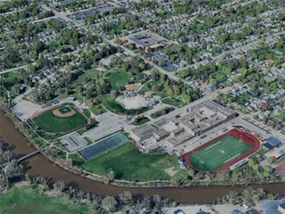 Green Bay City, WI, USA (2024) 3D Model preview