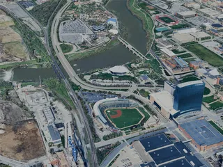 Indianapolis City, IN, USA (2024) 3D Model preview