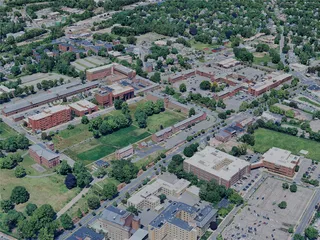 Springfield City, MA, USA (2024) 3D Model preview