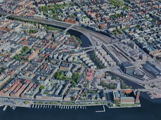 Stockholm City, Sweden (2023) 3D Model preview