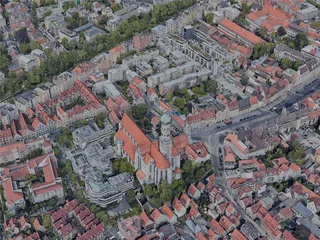 Augsburg City, Germany (2023) 3D Model preview