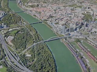 Bratislava City, Slovakia (2023) 3D Model preview
