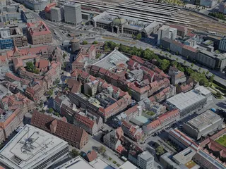 Nuremberg City, Germany (2023) 3D Model preview
