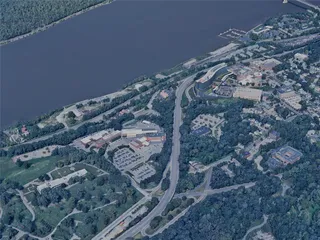 Poughkeepsie City, NY, USA (2023) 3D Model preview