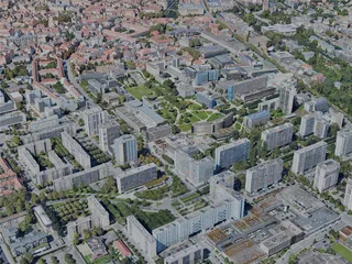 Strasbourg City, France (2023) 3D Model preview
