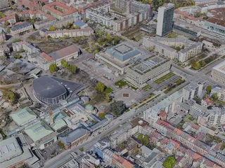 Karlsruhe City, Germany (2022) 3D Model preview
