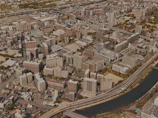 Kitakyushu City, Japan (2023) 3D Model preview