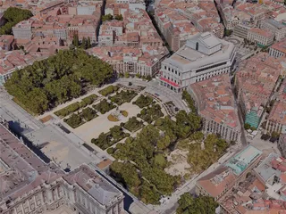 Madrid City, Spain (2023) 3D Model preview