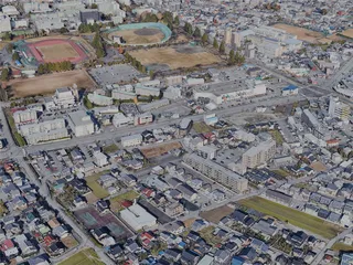 Toyama City, Japan (2023) 3D Model preview