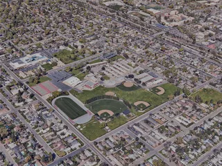 Visalia City, CA, USA (2024) 3D Model preview