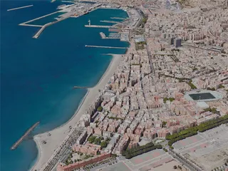 Almeria City, Spain (2023) 3D Model preview
