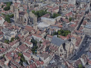 Dijon City, France (2022) 3D Model preview