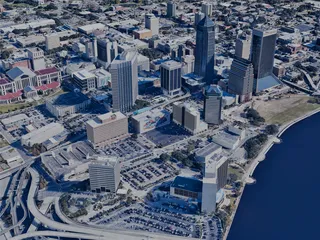 Jacksonville City, USA (2024) 3D Model preview