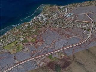 Lahaina City, USA (2024) 3D Model preview