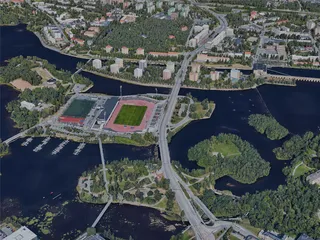 Oulu City, Finland (2024) 3D Model preview
