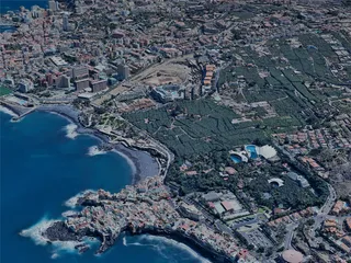 Puerto de la Cruz City, Spain (2024) 3D Model preview