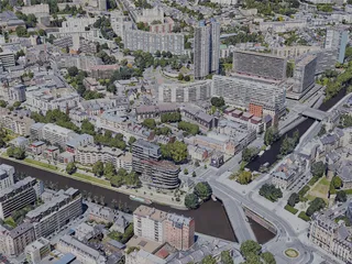 Rennes City, France (2022) 3D Model preview