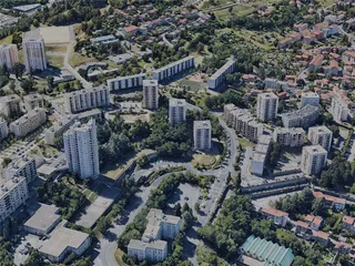 Saint-Etienne City, France (2022) 3D Model preview
