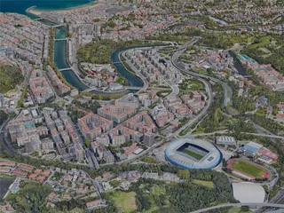San Sebastian City, Spain (2023) 3D Model preview