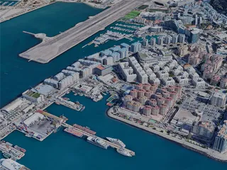 Gibraltar City, UK (2023) 3D Model preview