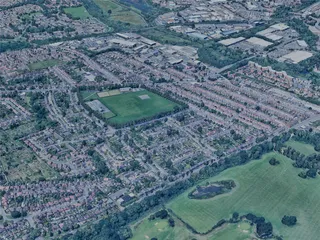 Northampton City, UK (2023) 3D Model preview
