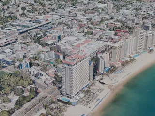 Acapulco City, Mexico (2022) 3D Model preview