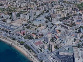 Ajaccio City, France (2023) 3D Model preview