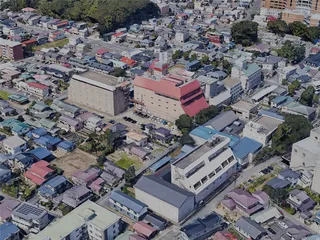 Akita City, Japan (2022) 3D Model preview