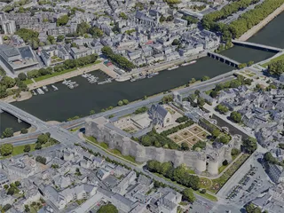 Angers City, France (2022) 3D Model preview