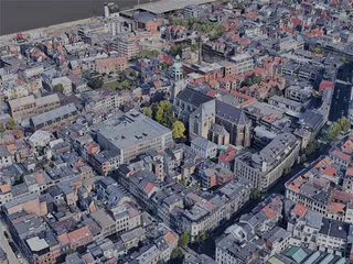 Antwerp City, Belgium (2022) 3D Model preview