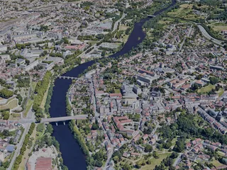 Limoges City, France (2022) 3D Model preview