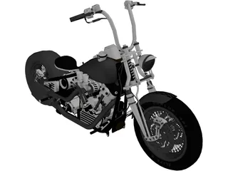 Harley-Davidson Knucklehead 3D Model preview
