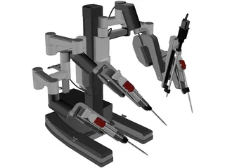 Surgical Robot 3D Model preview