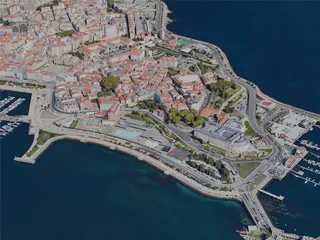 A Coruna City, Spain (2023) 3D Model preview