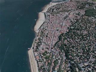 Arcachon City, France (2022) 3D Model preview
