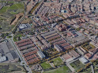 Badajoz City, Spain (2023) 3D Model preview