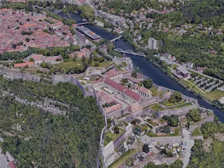 Besancon City, France (2022) 3D Model preview