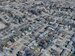 Bismarck City, ND, USA (2023) 3D Model preview