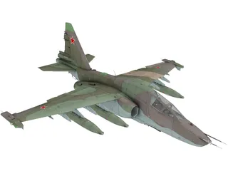 Sukhoi Su-25 Frogfoot 3D Model preview