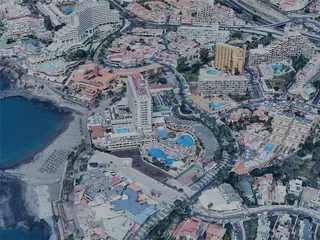 Adeje City, Spain (2023) 3D Model preview