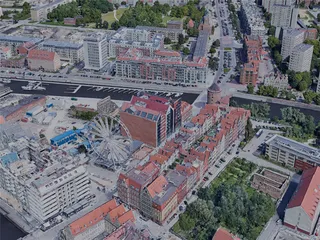 Gdansk City, Poland (2022) 3D Model preview